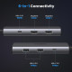 Док-станція USB3.1 Type-C -> HDMIx2,4K60Hz(8k30Hz)/USB3.0x2/Type-C/PD 100W CM498 6in1 Ugreen