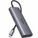 Док-станція USB3.1 Type-C -> HDMIx2,4K60Hz(8k30Hz)/USB3.0x2/Type-C/PD 100W CM498 6in1 Ugreen