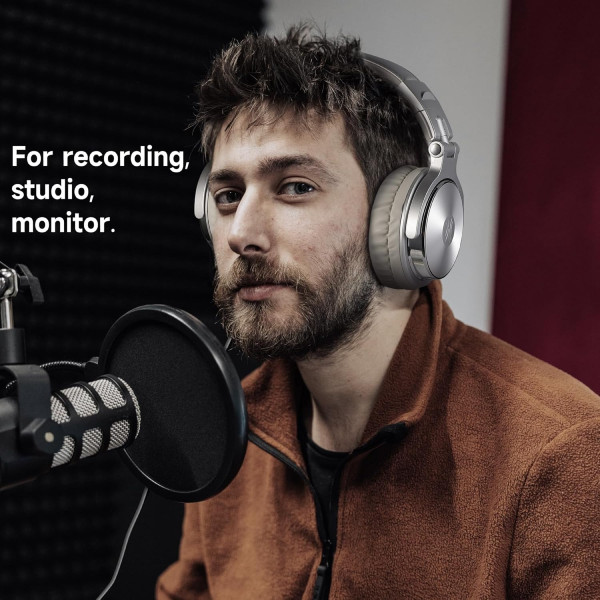 Гарнітура OneOdio Pro 10, 3,5мм/6,35мм, Silver