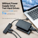 Хаб USB 2.0 -> 4xUSB 2.0, 0.15м, Black Vention