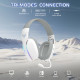 Ігрова гарнітура Attack Shark L90 Wireless,2.4GHz/Bluetooth/3.5mm PS4/PS5/Switch/Xbox/Mac/PC White