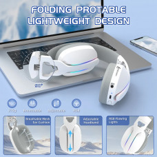 Ігрова гарнітура Attack Shark L90 Wireless,2.4GHz/Bluetooth/3.5mm PS4/PS5/Switch/Xbox/Mac/PC White