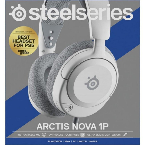 Ігрова гарнітура SteelSeries Arctis Nova 1P White MultiPlatform