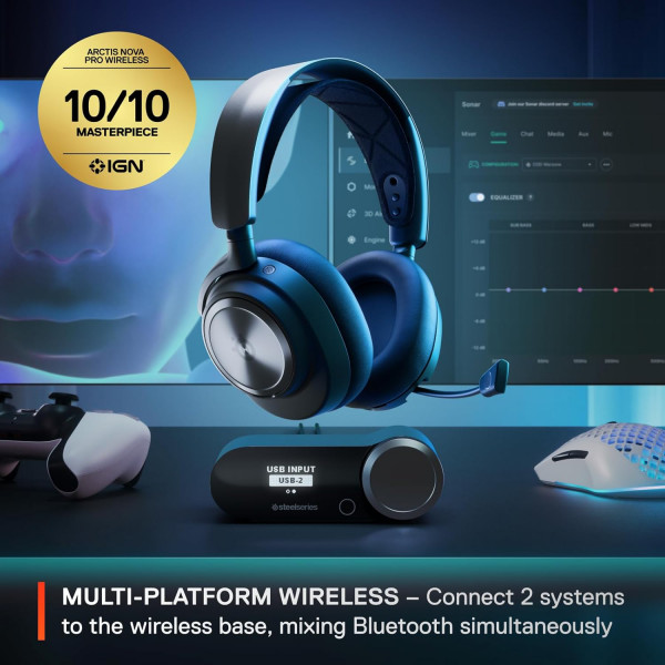 Ігрова гарнітура SteelSeries Arctis Nova Pro Wireless P Black XBOX/PC/PS/SW/MAC/MOB