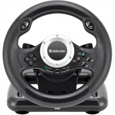 Ігрове кермо Defender Turbo Pro for PC/PS3/PS4/Xbox, 10кн., USB