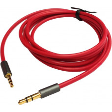 Кабель AUX Audio TRS M/M 1.2м Premium червоний