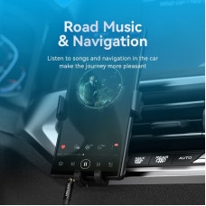 Кабель AUX Audio TRS M/M, 1.5м, чорний, обплетення, Vention