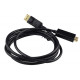 Кабель DisplayPort M - HDMI M 3.0м чорний