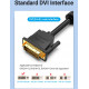 Кабель DVI (24+5) M - VGA M, 3м чорний Vention