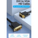 Кабель DVI (24+5) M - VGA M, 3м чорний Vention