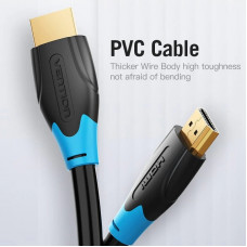 Кабель HDMI M - M, 10.0м, V1.4, 4K/HD 60Гц, PVC type, чорний, Vention