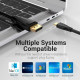 Кабель USB 3.1 Type-C M - DisplayPort M, 2.0м v.1.4 8K60Hz Aluminum Alloy чорний Vention