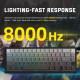 Клавіатура ігрова магнітна Attack Shark X68 Pro HE 66кл. RGB, Wireless, Moonlit Night
