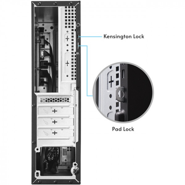 Корпус Chieftec FLYER DT-10B-300 mATX , БЖ 300W, SLIM FF, 1xUSB TypeC, 1xUSB3.0, 2xUSB2.0