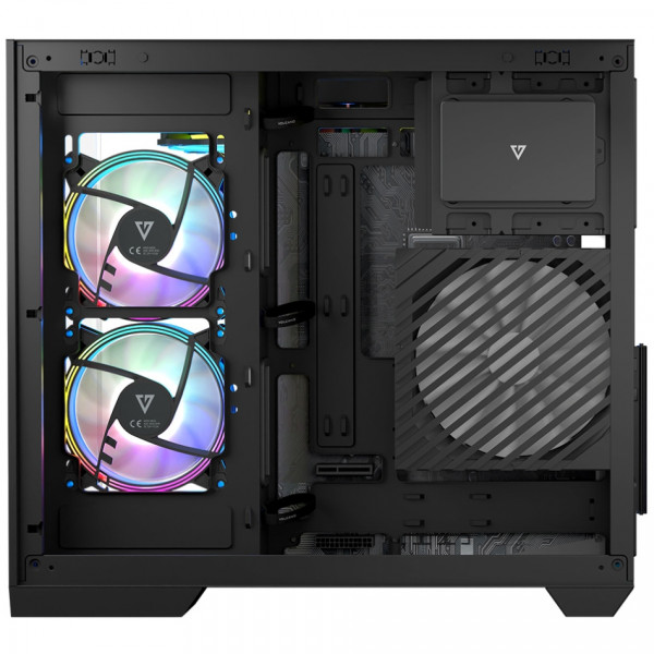 Корпус Modecom VOLCANO PANORAMA APEX ARGB 5F MIDI GREY без БЖ ATX