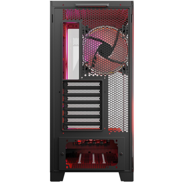 Корпус Modecom VOLCANO SPACE APEX ARGB 4x140mm fans MIDI USB 3.0x2+TYPE-C BLACK без БЖ ATX