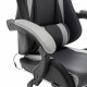 Крісло ігрове AGN 3 клас,120 кг, 100мм, RGB підсвітка, чорно-сіре