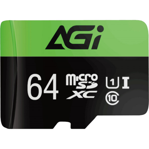 Memory card microSDXC 64Gb AGI Choice TF138 (C10 UHS I) Retail + adapter