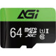 Memory card microSDXC 64Gb AGI Choice TF138 (C10 UHS I) Retail + adapter