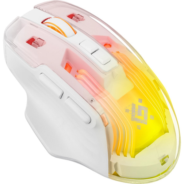 Мишка Defender Astro Elite GM-056, бездротова, ігрова, 3200dpi., 7кн., 500 mAh, біла