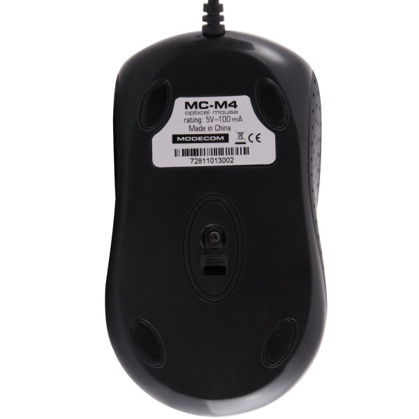 Мишка Modecom MC-M4.1, 3кн., 1200dpi, Black OEM (White box)