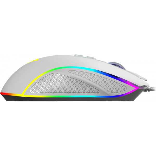 Мишка Modecom Veles Volcano, ігрова, 12800dpi., 8кн.,RGB, біла