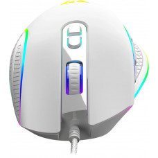 Мишка Modecom Veles Volcano, ігрова, 12800dpi., 8кн.,RGB, біла