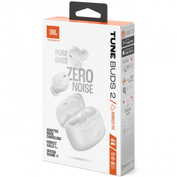Навушники TWS JBL Tune Buds 2 White JBLTBUDS2WHT