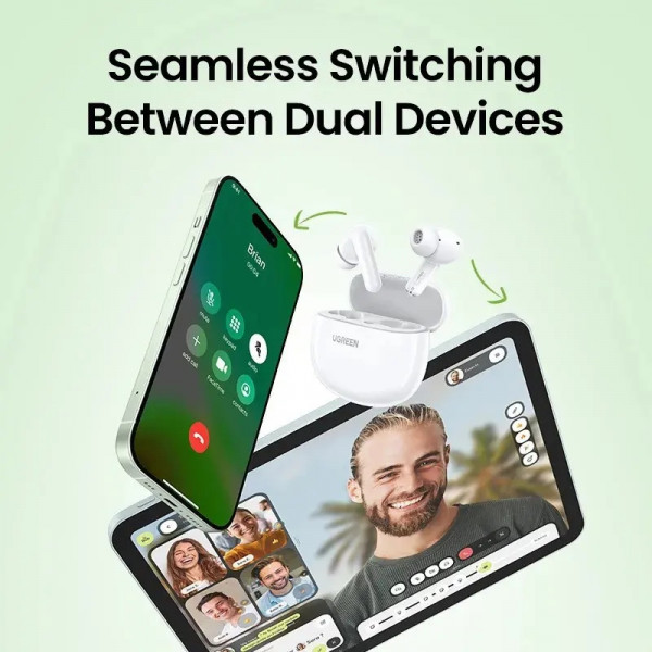 Навушники TWS UGREEN HiTune T3C Earbuds (WS207) Білі