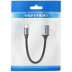 Перехідник USB 3.0 Type-C -> USB AF (OTG) кабель 0.15м Aluminum Alloy Vention сірий