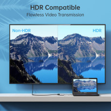 Перехідник USB 3.1 Type-C M - HDMI F, 0,15m 8K 60Hz Choetech чорний