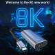 Перехідник USB 3.1 Type-C M - HDMI F, 0,15m 8K 60Hz Choetech чорний