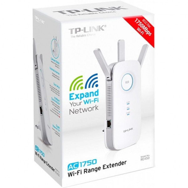 Підсилювач Wi-Fi сигналу TP-Link RE450 AC1750 1хGE LAN ext. ant x3