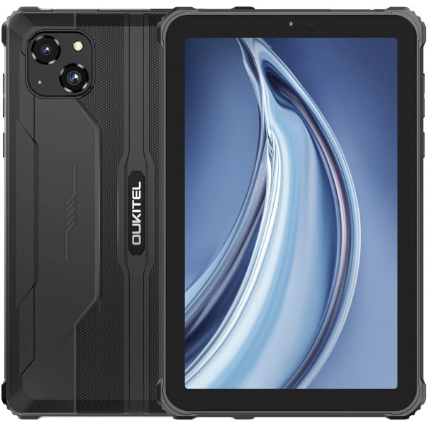 Планшет Oukitel RT3pro 8” HD / 4GB/128GB / G81 / 5150mAh / 16+8Мп / IP69K / LTE Black