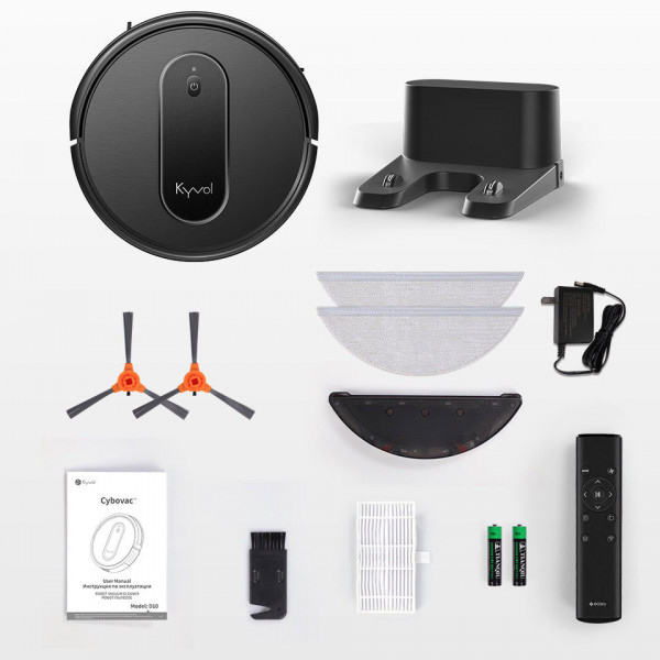 Робот пилосос Kyvol Cybovac D10 Random/250ml+200ml/2600mA/2000pa/Google Assistant,Amazon AlexaBlack
