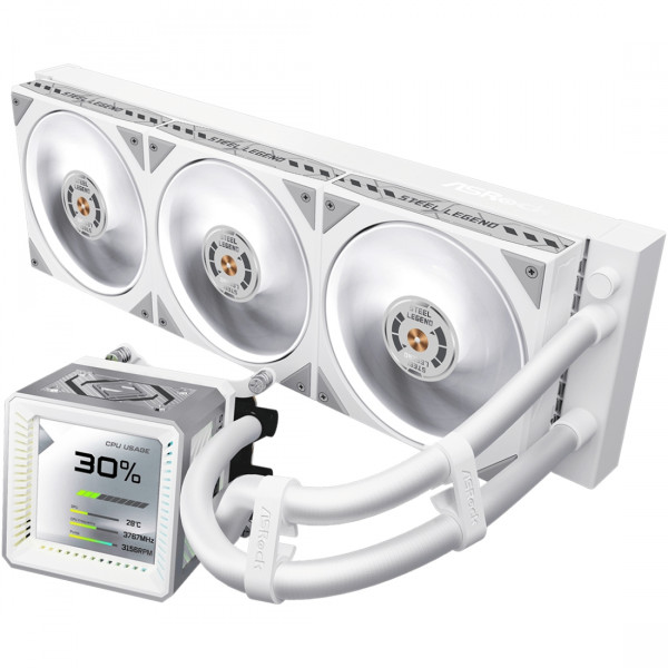 Система водяного охолодження ASRock Steel Legend 360 LCD White
