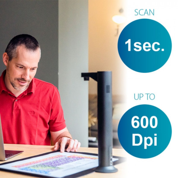 Сканер A3 Canon IRIScan Desk 7 Business (85MP, 600dpi, 5696x4272, 4K Camera, USB, книжковий, чорний)