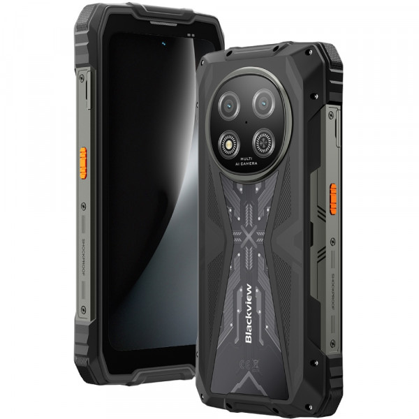 Смартфон Blackview ROCK 2 6.67" HD+ /12GB/256GB/ T8100 /15000mAh / 16+13Мп /IP69K/Black