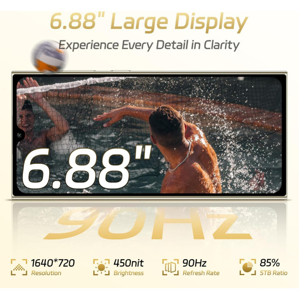 Смартфон Oukitel C61 6.88" HD+ /4GB/128GB/ T606 /5150mAh/ 13+5Мп / Black