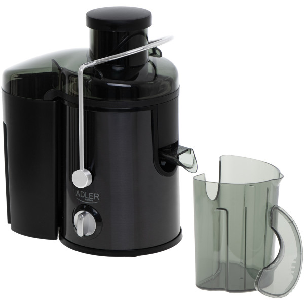 Соковитискач Adler AD 4132 dark inox 600Вт/ контейнер для соку-0,45л/ контейнер для м'якоті-1,5л