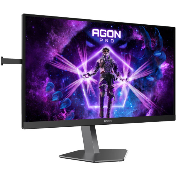 TFT 24.1" AOC AG246FK6, Ultra-Fast TN eSports, 610Hz, 2xHDMI, DP, USB-hub, HAS, Pivot, чорно-сірий