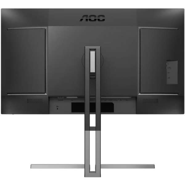 TFT 27" AOC U27U3CV, Nano IPS, 2хHDMI, DP, USB-C, USB-hub, HAS, Pivot, кол., чорно-срібл
