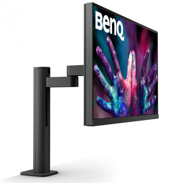 TFT 27" BenQ PD2705UA, IPS, 4K UHD, 99% sRGB, HDMI, DP, USB-C, USB-hub, HAS, колонки, темно-сірий