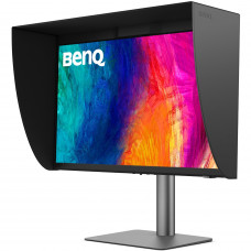 TFT 27" BenQ PD2770U, IPS, 4K UHD, HDMI, DP, USB-C, USB-hub, HAS, колонки, темно-сірий