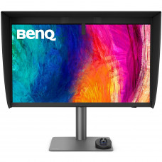 TFT 27" BenQ PD2770U, IPS, 4K UHD, HDMI, DP, USB-C, USB-hub, HAS, колонки, темно-сірий