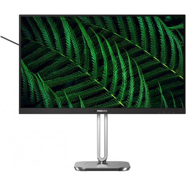 TFT 27" Philips 27B2G5500, QHD IPS,100Hz, 2xHDMI, DP, USB-hub, HAS, Pivot, кол., сріблясто-сірий