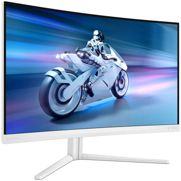 TFT 27" Philips 27M2C5501, QHD 2K, Fast VA, вигнутий, 180Гц, 2хHDMI, DP, HAS, білий