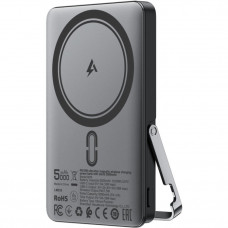 УМБ Acefast Magnetic Wireless 5000mAh 18W PD,QC3.0 USB-C In/Out,with holder, ультра тонкий M16 Black