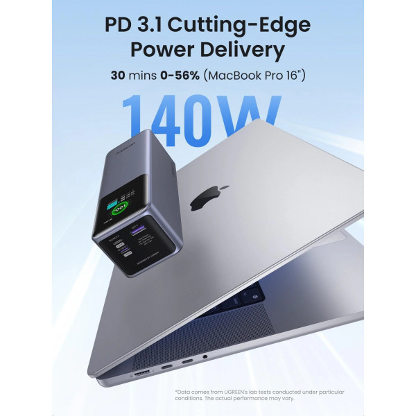 УМБ Ugreen 25000mAh 200W 1xUSB+ 2xUSB Type-C, PD3.0+QC4.0 (PB722)