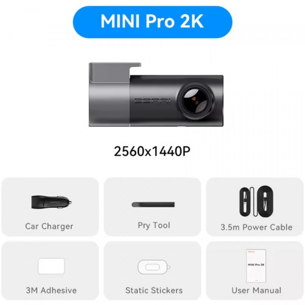 Відеореєстратор DDPAI Dashcam Mini Pro 2K